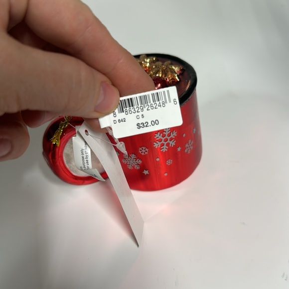 *NEW* BLOOMINGDALES EXCLUSIVE MULLED WINE GLASS CHRISTMAS ORNAMENT - Picture 7 of 7